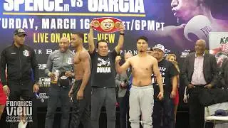 Errol Spence Jr. & Mikey Garcia Weigh In from AT&T Stadium in Arlington, Texas!