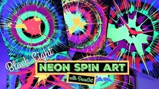 DIY Spin Art Machine with DecoArt Black Light Neons | DecoArt&reg;