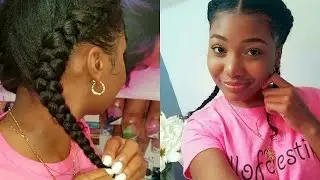 QUICK TWO BRAIDS WITH CLIP-INS!
