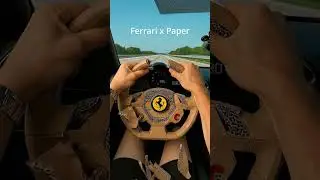POV: Ferrari steering wheel&hellip; made of PAPER 📄