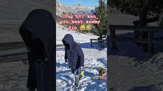 mga psaway 😅 #travel #snow #mountains #furbaby #winter