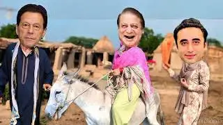 Comadey 2025 imran khan vs nawIz Sharif funny cartoon vallage life funny 2025