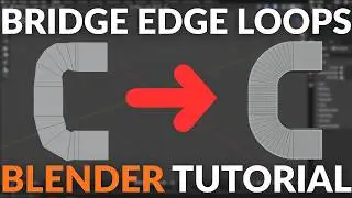 How to Bridge Edge Loops in Blender