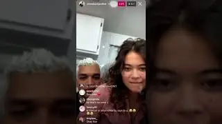 Justice Smith & Lukita Maxwell&rsquo;s Instagram Live on 4/5/2021 (Part 1)