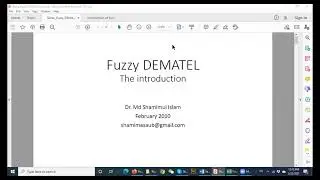 Fuzzy DEMATEL part 1