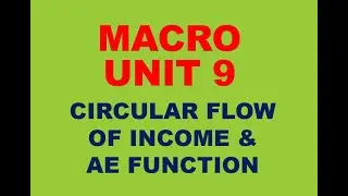 A2 MACRO UNIT 9 [PART 4] CIRCULAR FLOW OF INCOME