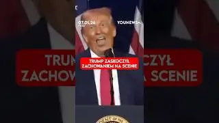 Trump zaskoczył zachowaniem na scenie (07.01)