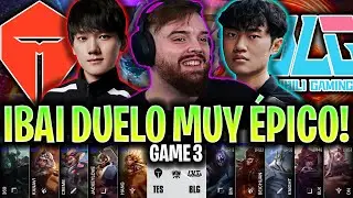 IBAI CASTEA EL DUELO MÁS ÉPICO PARA IR A CUARTOS!😱 | TES vs BLG Game 3 WORLDS 2025 ESPAÑOL IBAI