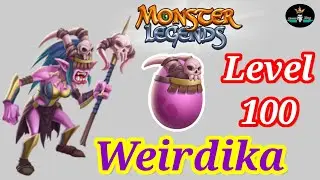 Weirdika : my new mythic monster / weirdika level up 100 in monster legends #mythic monster#