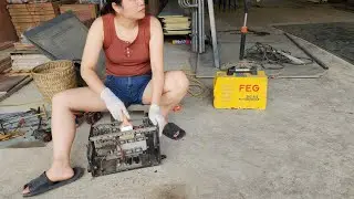 Mechanic Girl - Genius Girl: Amazing MIG Welder Repair and Restoration at Home