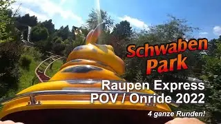 Raupen Express (POV / Onride 2022) - Schwaben Park