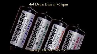 Drum Beats To Practice With: 4/4 Drum Beat at 40 BPM