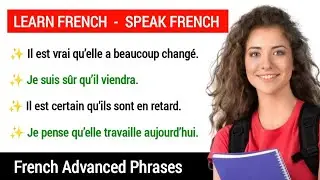 📚🚀 French To English Advanced Sentences for Conversation | French Advanced Phrases | Learn French🔥💥.