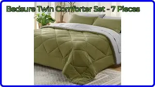 REVIEW (2025): Bedsure Twin Comforter Set - 7 Pieces. ESSENTIAL details.