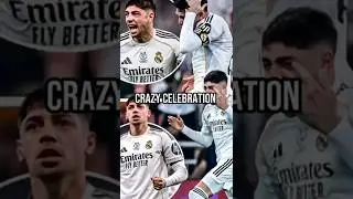 valverde recreated ronaldo's 40 yard goal and celebrated in the craziest way 🤯😱