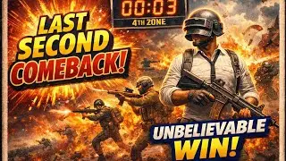 😱 Last Second Comeback | Unbelievable Win |💥 #bgmi #viral #trending #video #tdm #foryou