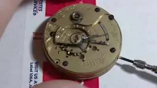 Unboxing non running pocket watch movement, Illinois Watch Co., Miller