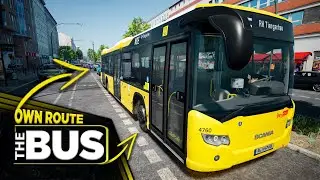 The Bus Gameplay 1.5 - Own Route with Scania Citywide 12M 3D | Thrustmaster T300RS