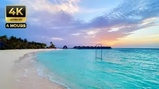 Ocean Waves & Relaxing Music 🌊 | Deep Sleep, Stress Relief, Calm Ambience (4K)