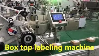 Automatic Box Top Labeling machine # labeling machine#adhesive sticker top labeling machine for cap