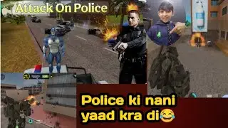 Police vs me police ke Sath larai 😎🥵👿 police ki nani yaad kra di😂😎🔥