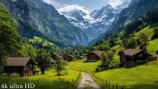 Switzerland Countryside 4K - Healing Music For Health And Calming The Deep Relaxation