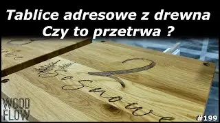 Tablice adresowe z dębu | Personalizowana drewniana tablica | Laser CO2 | Aeon Mira 7s