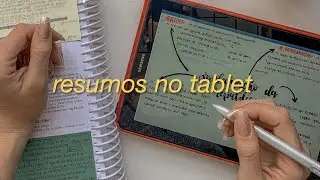 como eu faço meus resumos pelo tablet da samsung?