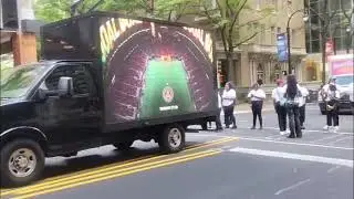 How LED Truck Advertising Took Over the Atlanta United 404 Parade