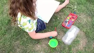 Verfdoos Faber-Castell Connector 12 kleuren met penseel