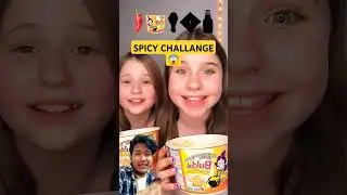 SPICY FOOD CHALLANGE 🤯😱🤔 . #challenge #sisterschallenge #food #siblingssquad #sistersquad #sisvssis