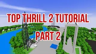 Top thrill 2 tutorial part 2(supports) ultimate coaster 2