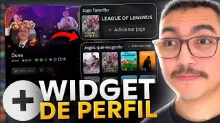 NOVO RECURSO WIDGET DE PERFIL no Discord! (Adicione seus JOGOS FAVORITOS!)