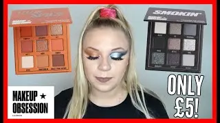 NEW MAKEUP OBSESSION SMOKIN & FEELIN SPICY PALETTES 🖤🧡 | makeupwithalixkate