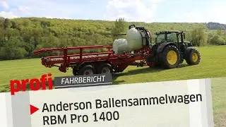 Anderson Ballensammelwagen RBM Pro 1400: Spart schnell und sanft Zeit | profi #Fahrbericht
