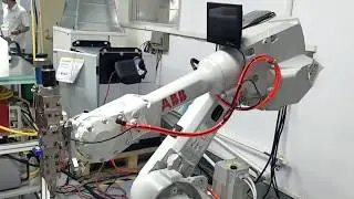 ABB robot arm and WSX laser welding head