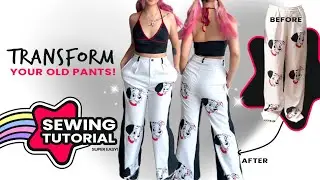 Easy Chic Pants Alteration | Flare Bottoms, Add Side Pockets & Change Belt Loops Sewing Tutorial