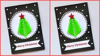 DIY Christmas Greeting card 2021 / Christmas greeting card making ideas handmade / Christmas crafts