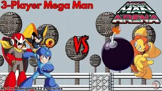 3 Robots vs 1 Bomb-Man | Mega Man Arena Stage Mode!