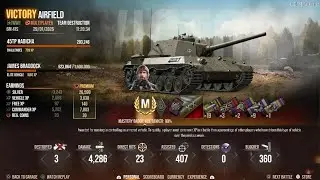 45TP, Ace Tanker (#352), 3 Kills, 4.3k damage (WOT Modern Armor - Battle Tier: VIII)