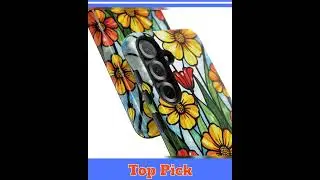 Wildflower Stained Glass Samsung Galaxy Tough Phone Case