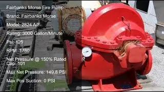 Green Industrial Quick Takes - FAIRBANKS MORSE 2824 A F SPLIT CASE FIRE PUMP 3000 GPM USED