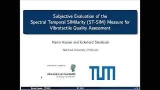 Hassen et al., Subjective Evaluation of STSIM, IEEE Short TOH