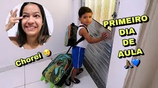 PRIMEIRO DIA DE AULA DO MEU FILHO * Primeira vez na escola.