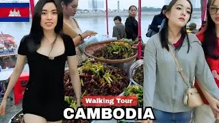 Cambodia Street Food HEAVEN in Phnom Penh City | Unbelievable Food Market & Street Walking Tour 