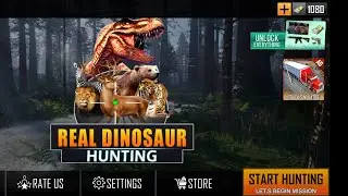 Real Dino Hunting Gun Games | Gameplay | Playstore Games|  Walkthrough | Android iOS