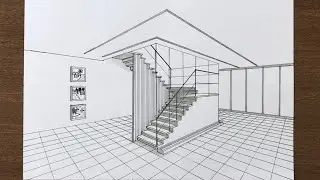 How to Draw a Staircase in 2-Point Perspective