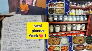 Meal planner ❤️ 1 week healthy menu👍🏻plan your lunch box with tips🥰 One week menu plan