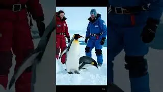 Penguin to the rescue 🐧👷👷&zwj;♀️#aishorts #animalrescue #ai #trending #rescueanimal