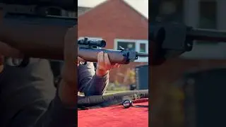 CO2 vs Spring Air Rifle &mdash; Which Is More Powerful? (Damage Test) #shorts